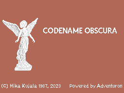 Cover art for CODENAME OBSCURA